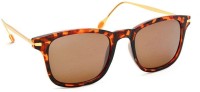 STACLE Rectangular Sunglasses(For Men & Women, Brown)