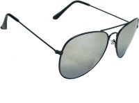 Mangal Brothers Aviator Sunglasses(For Men & Women, Silver)