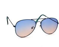 STACLE Aviator Sunglasses(For Men, Blue, Orange)