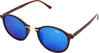 TOMMY FASHION Round Sunglasses(For Girls, Blue)