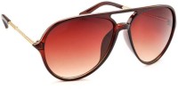 STACLE Aviator Sunglasses(For Men, Brown)