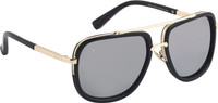 Amaze Rectangular Sunglasses(Silver) RS.599.00