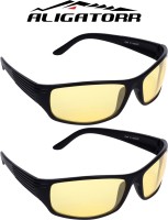 Aligatorr Sports Sunglasses(For Men & Women, Yellow)