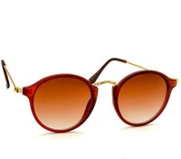 STACLE Round Sunglasses(For Men, Brown)