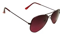 Mangal Brothers Aviator Sunglasses(For Men & Women, Red)