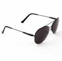 ROYAL SON Aviator Sunglasses(For Men, Black)