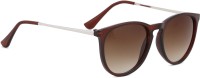 ROYAL SON Round Sunglasses(For Men, Brown)