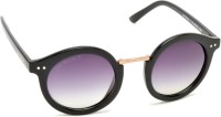 Joe Black Round Sunglasses(For Men & Women, Violet)