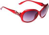 Eyeland Oval Sunglasses(For Men & Women, Violet)