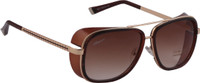 Amaze Rectangular Sunglasses(Brown) RS.599.00