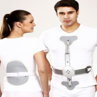 Tynor Orthopaedic Ash Hyper Extension Brace Short Back Support (S, Grey) Tynor Orthopaedic Ash Hyper Extension Brace Short Back Support (S, Grey)