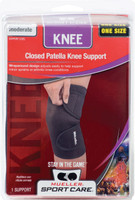 Mueller Neoprene Blend Closed Patella Knee Support (Free Size, Black) Mueller Neoprene Blend Closed Patella Knee Support (Free Size, Black)