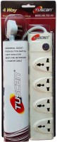 Tuscan Extension Cord - 1.5 Meter Cable 4 Socket Surge Protector(White)   Laptop Accessories  (Tuscan)