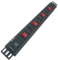 MX Universal Sockets 19 inch Rack Mountable Spike Suppressor PDU strip with Circuit breaker, MOV and fuse 4 Socket Surge Protector(Multicolor)   Laptop Accessories  (MX)