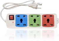 Hitisheng 3+3 Sockets Power Strip Extension Cord Board 6 Socket Surge Protector(Multicolor)   Laptop Accessories  (Hitisheng)