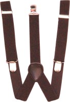 HOMESHOPEEZ Y- Back Suspenders for Men(Brown)