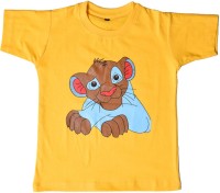 British Terminal Boys Printed T Shirt(Yellow, Pack of 1) RS.399.00