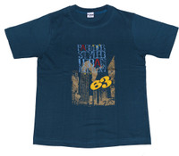 Padma Boys Printed Cotton Blend T Shirt(Dark Blue, Pack of 1) Padma Boys Printed Cotton Blend T Shirt(Dark Blue, Pack of 1)