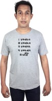SVX Printed Men Round Neck Grey T-Shirt
