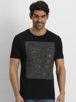 Fritzberg Printed Men Round Neck Black T-Shirt