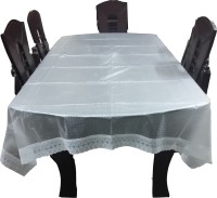 Ryka Geometric 4 Seater Table Cover(White, PVC, Plastic)