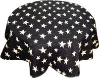 Adt Saral Printed 4 Seater Table Cover(Black, Cotton) RS.500.00