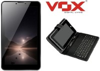 Vox V 106, ANDROID 5.1 LOLLIPOP DUAL SIM CALLING (5+2)MP CAMERA TABLET WITH KEYBOARD 1 GB RAM 8 GB ROM 7 inch with Wi-Fi+3G Tablet (Black)