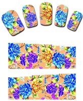 SENECIO� Colourful Fabric Pattern Water Transfer Temporary Nail Tattoo(Fabric Floral Print) - Price 85 78 % Off  