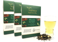 Tassyam Tassyam Masala Green Tea Handmade 150 grams (3x 50g), Pack of 3 Spices Tea Box(150 g)