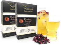 Tassyam Tassyam Oolong Rouge Tea Darjeeling Handmade 100 grams (2x 50g), Pack of 2 Rose Tea Box(100 g)