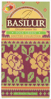 Basilur Folk Green Packet Apple, Peach Black Tea Box(90 g)