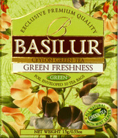 Basilur Green Freshness 10tbg Mint Green Tea Box(15 g)
