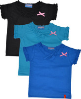 Clever Casual Cotton Blend Top(Blue, Pack of 3) Clever Casual Cotton Blend Top(Blue, Pack of 3)