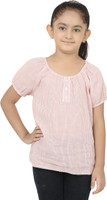 Eves Pret A Porter Girls Casual Cotton Blend Top(Red, Pack of 1) Eves Pret A Porter Girls Casual Cotton Blend Top(Red, Pack of 1)