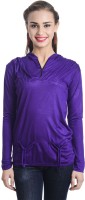 TeeMoods Casual Full Sleeve Solid Women Purple Top