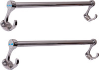AAI Royal Hook Stainless Steel Set Of Two 24 inch 2 Bar Towel Rod(Stainless Steel Pack of 2) RS.979.00