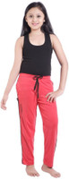 Red Ring Track Pant For Girls(Red) Red Ring Track Pant For Girls(Red)