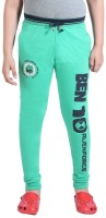 Red Ring Track Pant For Boys(Green)