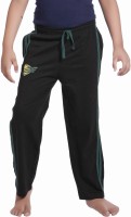 Red Ring Track Pant For Boys(Black)