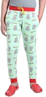 Red Ring Track Pant For Boys(Green)