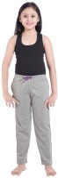 Red Ring Track Pant For Girls(Grey)