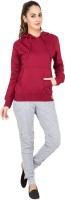 Campus Sutra Solid Women Track Suit