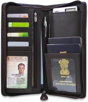 Arpera arpera leather passport holder for 2 passports,check book holder Dark Brown C11567-2(Brown)