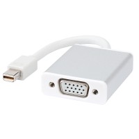 Lexel  TV-out Cable Mini Display Port To Vga Adapter (NO AUDIO )(White, For Laptop)