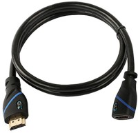 C&E  TV-out Cable High Speed HDMI Extension Cable Male to Female 1.5 Feet, 4 Pack(Black, For Xbox, 0.4572 m)