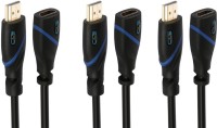 C&E  TV-out Cable HDMI Extension Male to Female 25 Feet, 3 Pack(Black, For Xbox, 7.62 m)