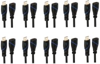 C&E  TV-out Cable 6 Feet Male to Female Supports Ethernet 3D Audio Return UltraHD 4K 10 Pack(Black, For Xbox, 1.8288 m)