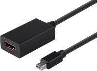 C&E  TV-out Cable Mini DisplayPort 1.1 to HDMI® Adapter with Audio Support, Black(Black, For Computer)
