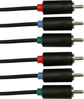 MX  TV-out Cable 3 Rca Plugs To 3 Rca Plugs Cord - 1.5 Meter : 3380(Black, For Home Theater)