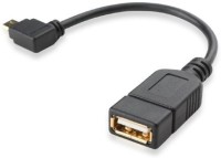 C&E  TV-out Cable USB 2.0 Female to Stright Micro USB Male OTG Adapter(Black, For Mobile)